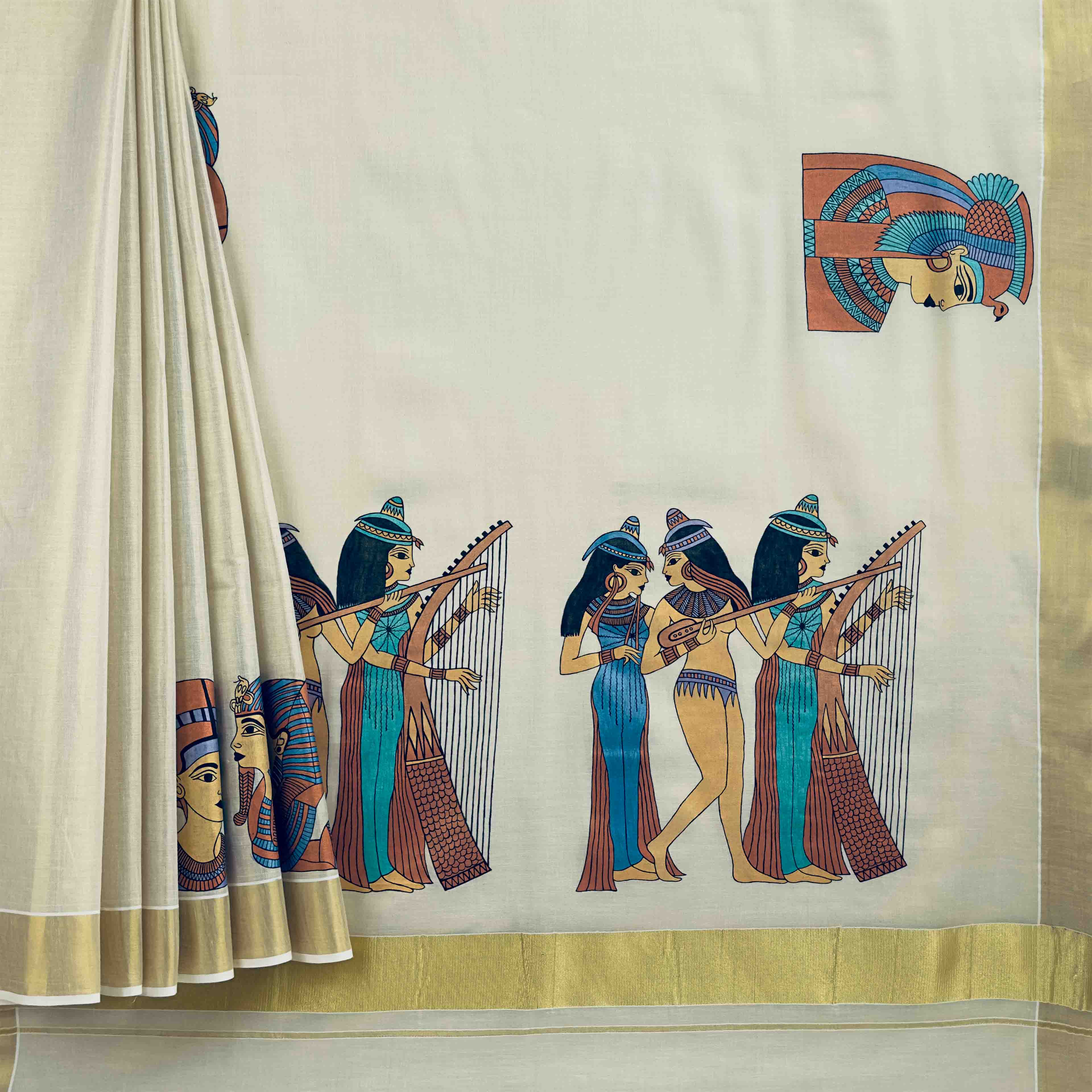 Kerala Kasavu Tissue Silk Saree