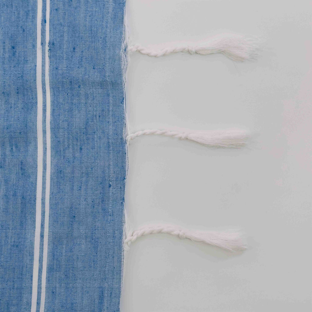Khadi Cotton Saree - Blue