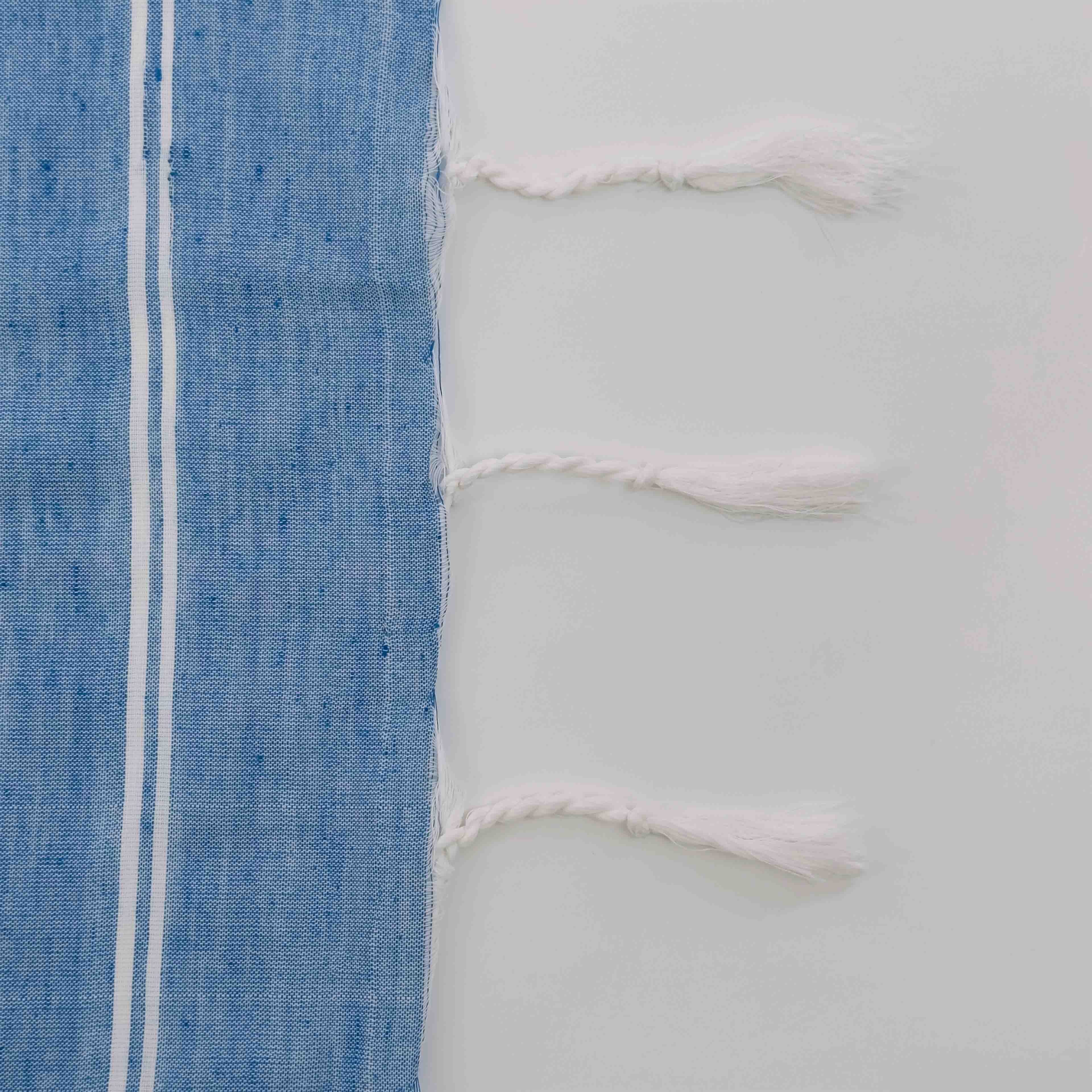 Khadi Cotton Saree - Blue