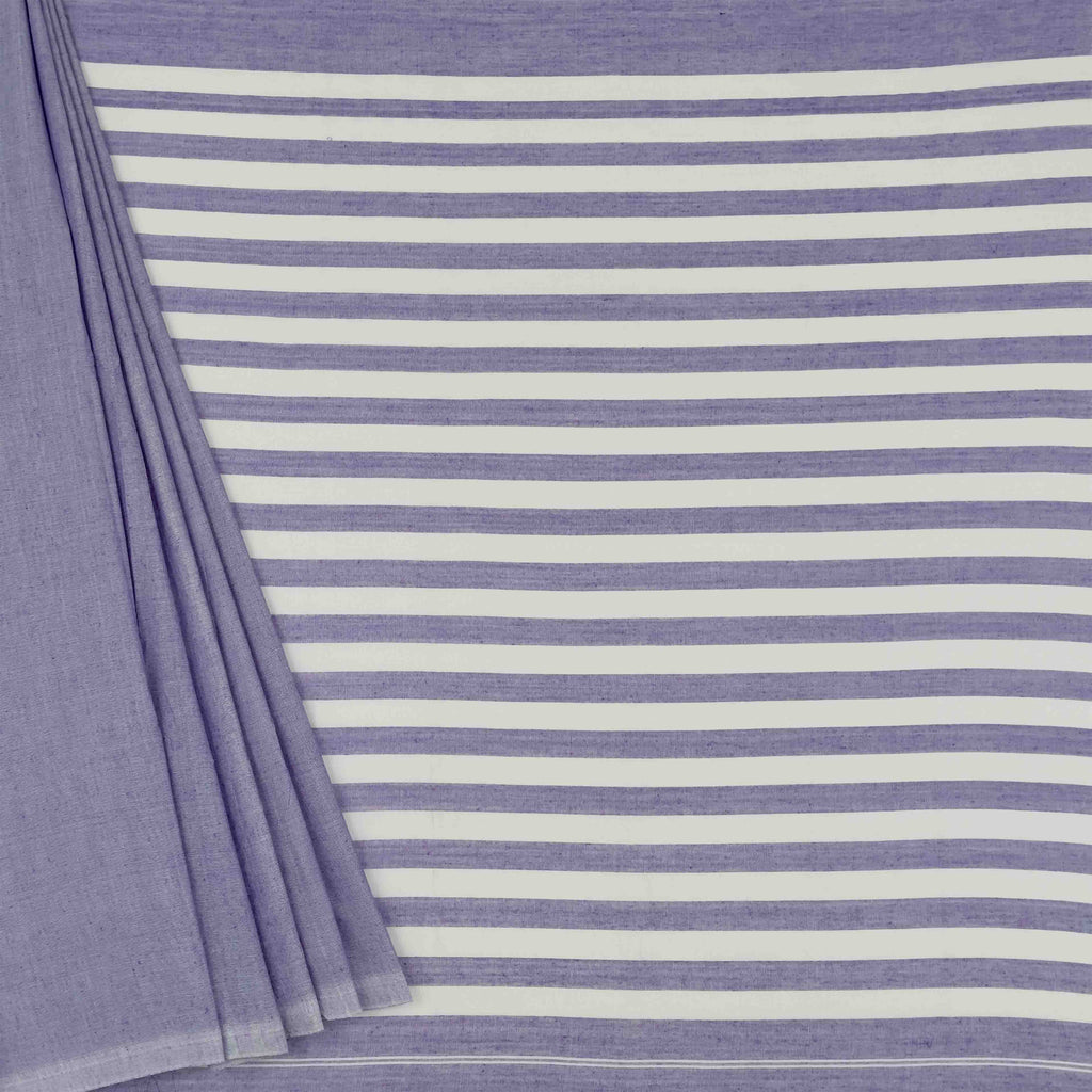 Khadi Cotton Saree - Purple
