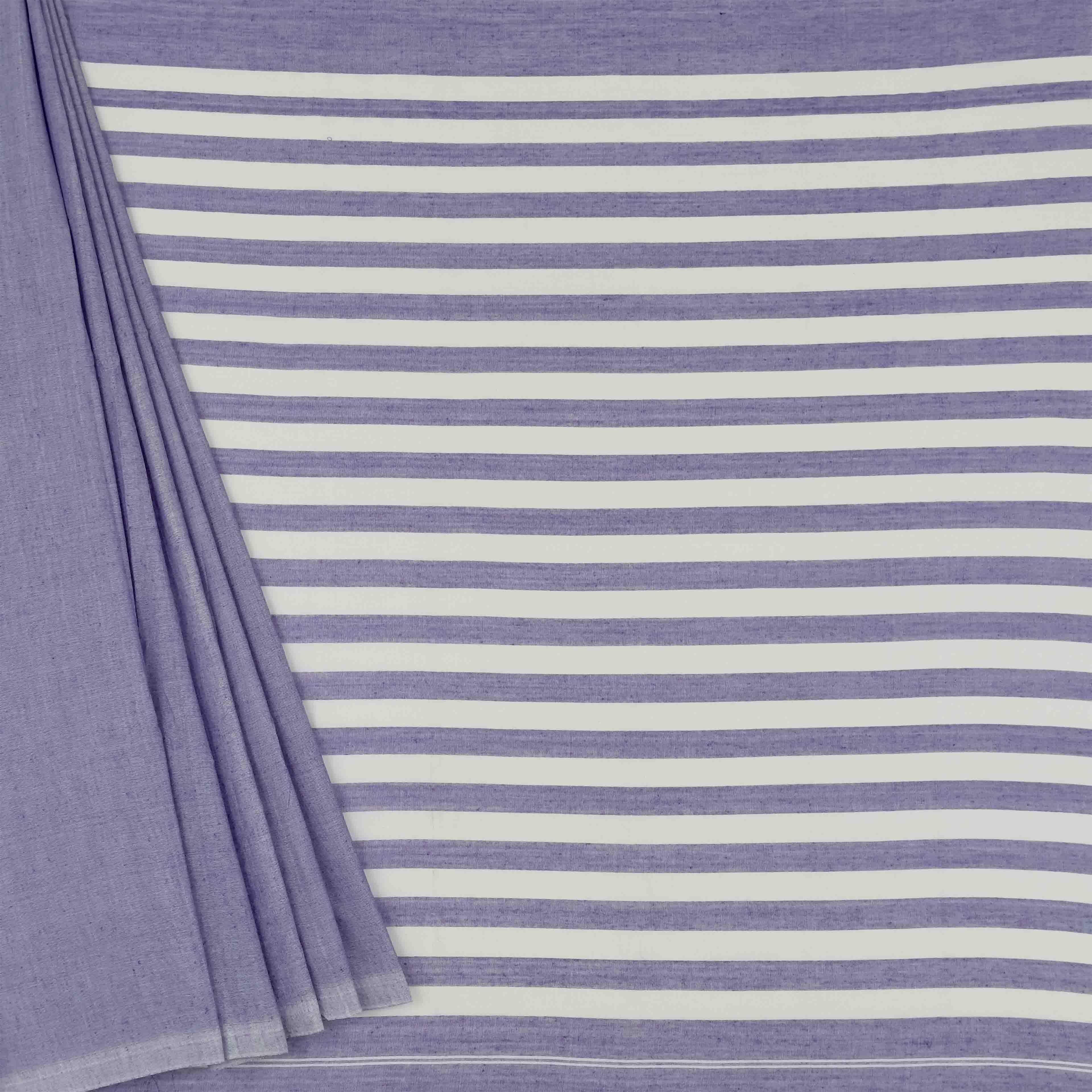 Khadi Cotton Saree - Purple