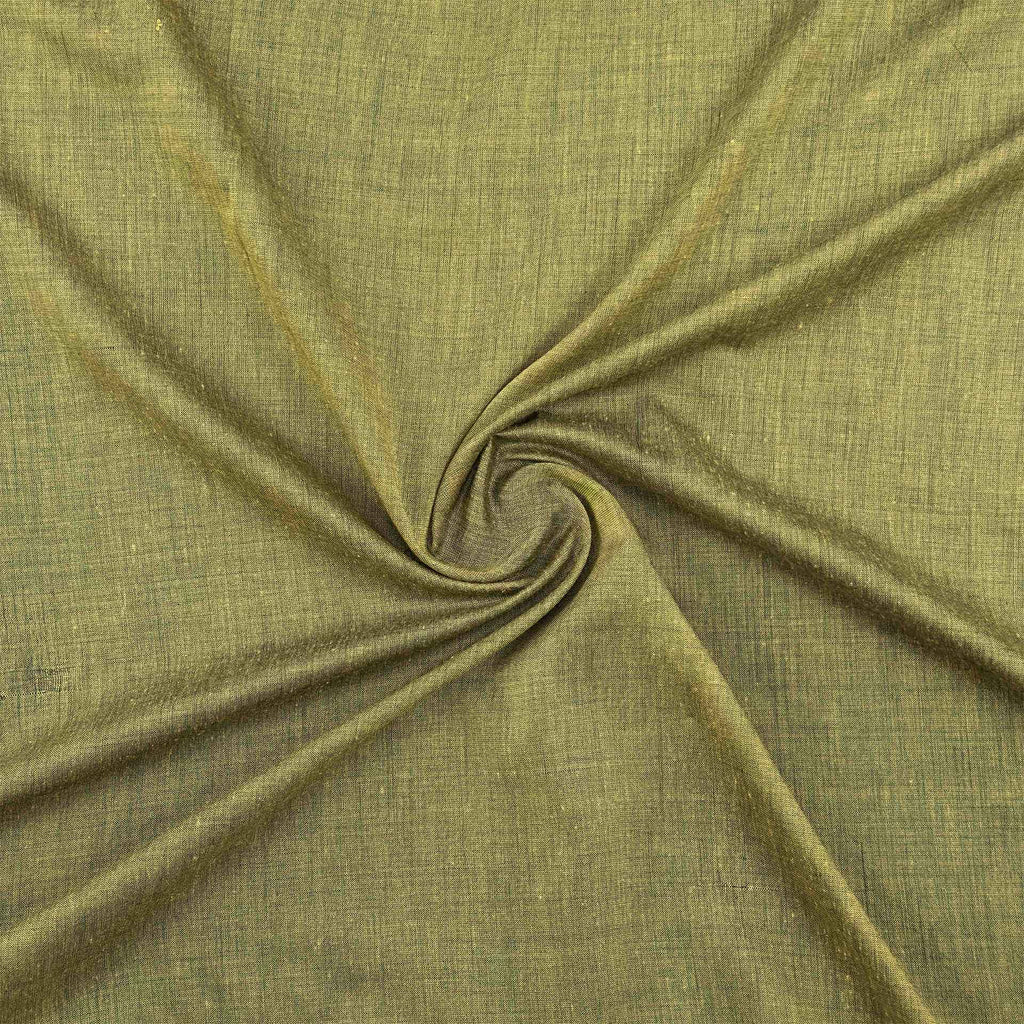Khadi Cotton Saree - Blue and Yellow