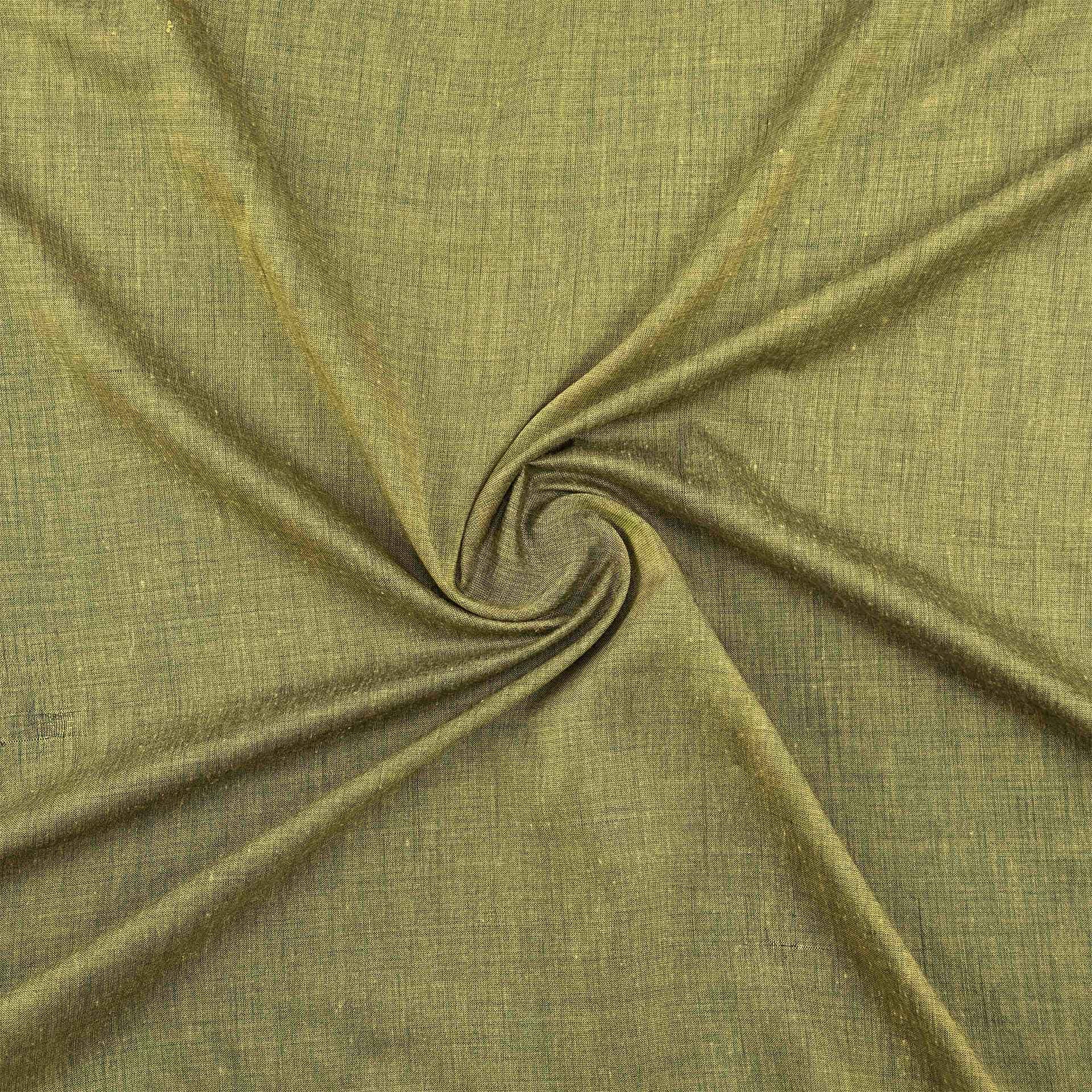 Khadi Cotton Saree - Blue and Yellow