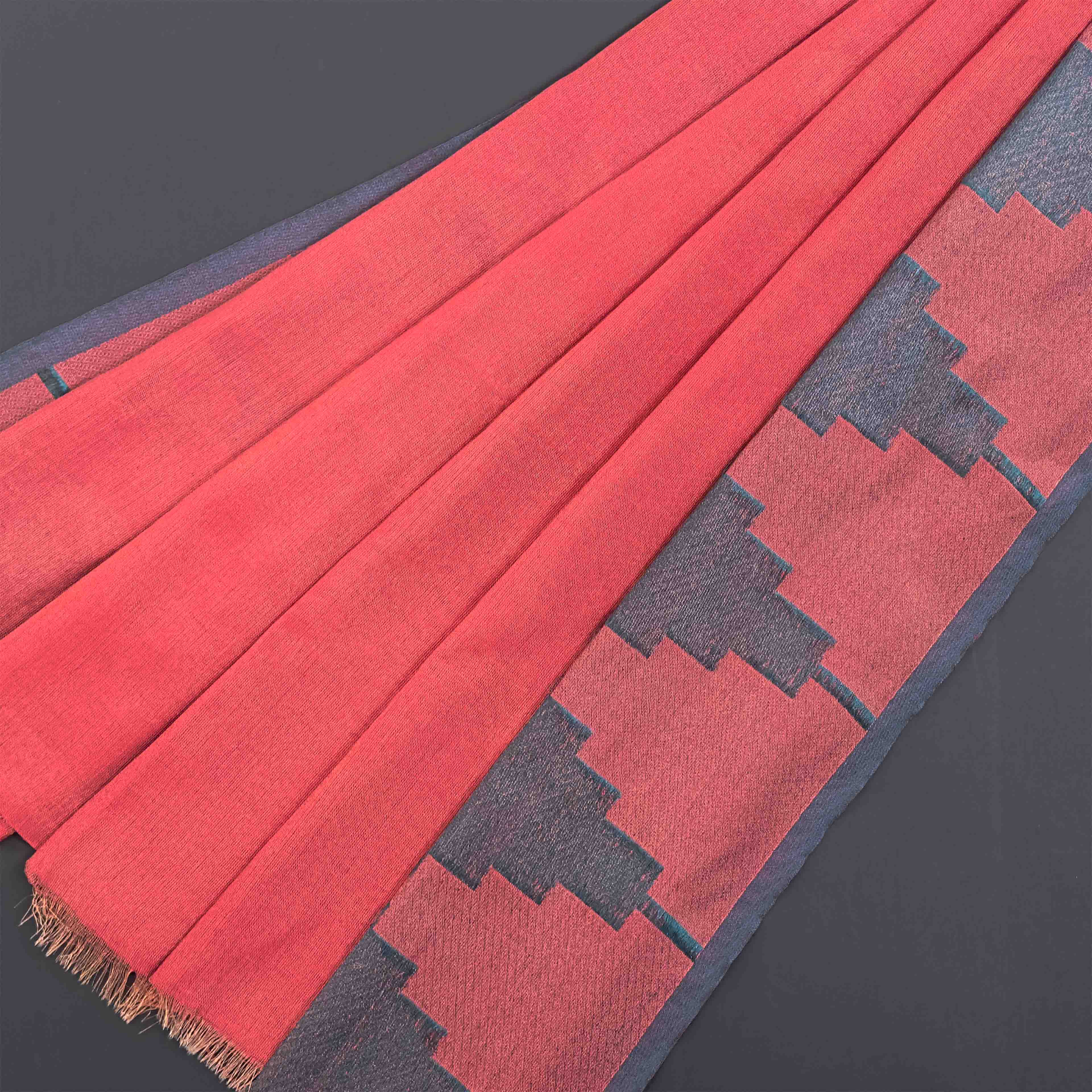 Khadi Cotton Saree - Temple Border