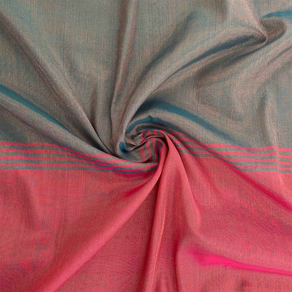 Khadi Cotton Saree - Temple Border